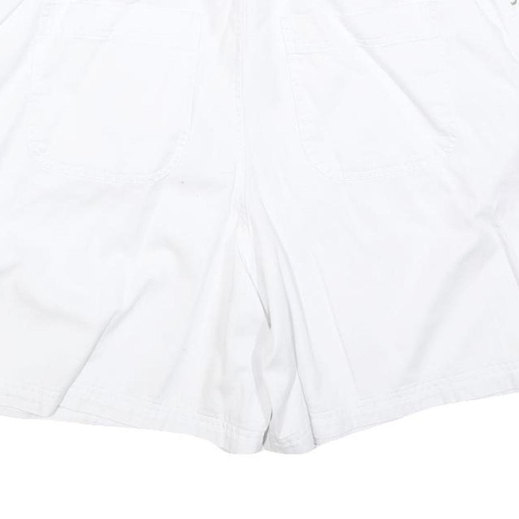AMI Womens White Casual Cotton Blend Shorts M W30 Pocketed Zip Fly