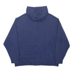 NIKE Mens Blue Navy Zip Up Hoodie 2XL Cotton Blend Sportswear Casual