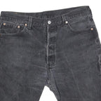 LEVI'S Mens Shorts Black Denim Cut-Off L W36 Casual Distressed Style