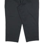 DICKIES Mens Cotton Blend Black Relaxed Straight Trousers W42 L26 Work Casual