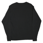 CHAMPION Mens Black EHHS Royals Graphic T-Shirt M Long Sleeve Crew Neck Cotton