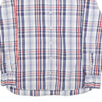 TOMMY HILFIGER Mens Blue & Red Check Shirt M Classic Fit Button Up Casual