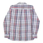 TOMMY HILFIGER Mens Blue & Red Check Shirt M Classic Fit Button Up Casual