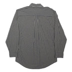 TIMBERLAND Mens Black & White Checked Shirt S Button Down Cotton Blend Casual