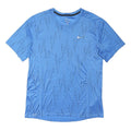 NIKE Mens Blue Polyester Blend Graphic T-Shirt M Short Sleeve Crew Neck Dri-FIT