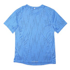 NIKE Mens Blue Polyester Blend Graphic T-Shirt M Short Sleeve Crew Neck Dri-FIT
