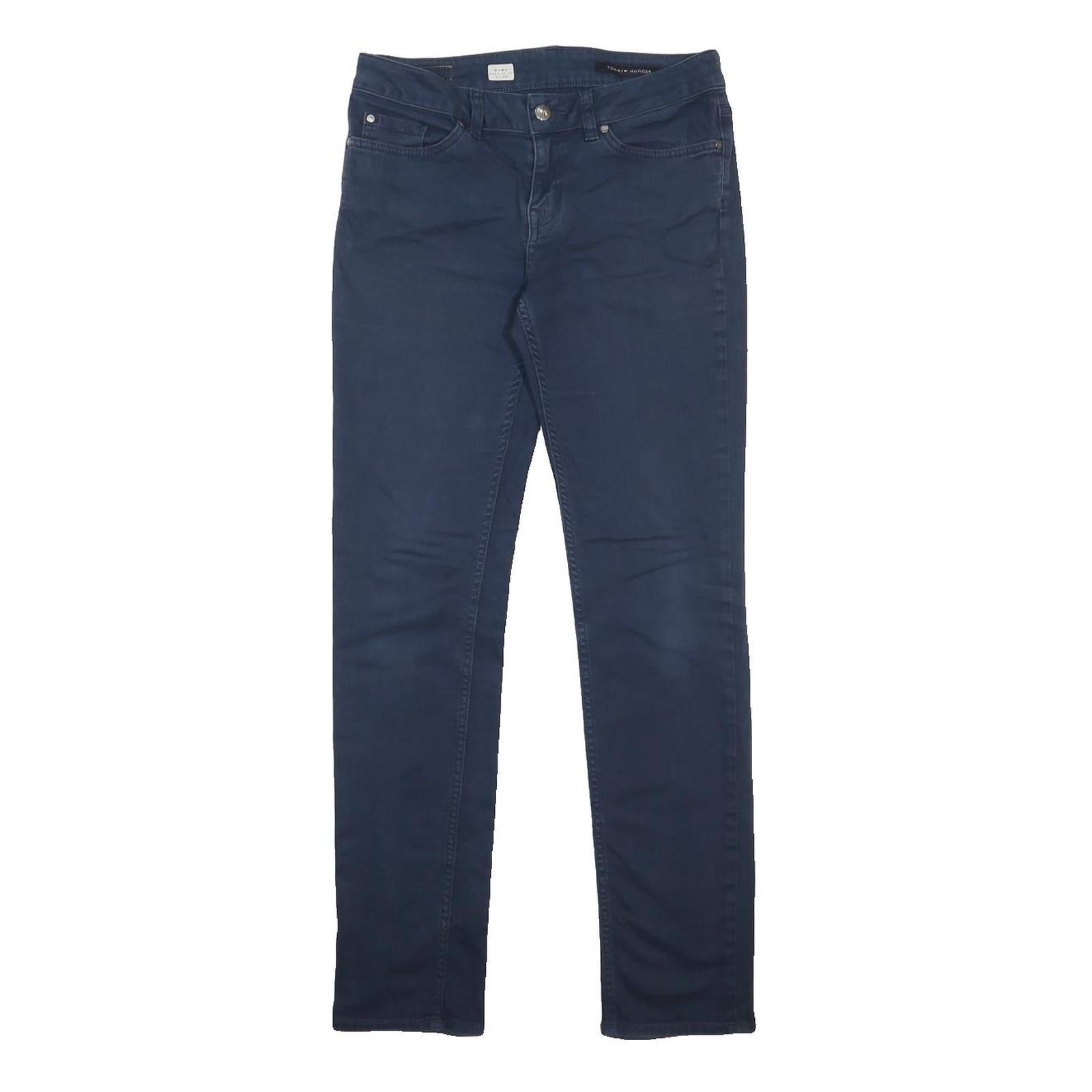 TOMMY HILFIGER Womens Jeans Blue Slim Skinny Denim Medium W30 L32 Classic Zip
