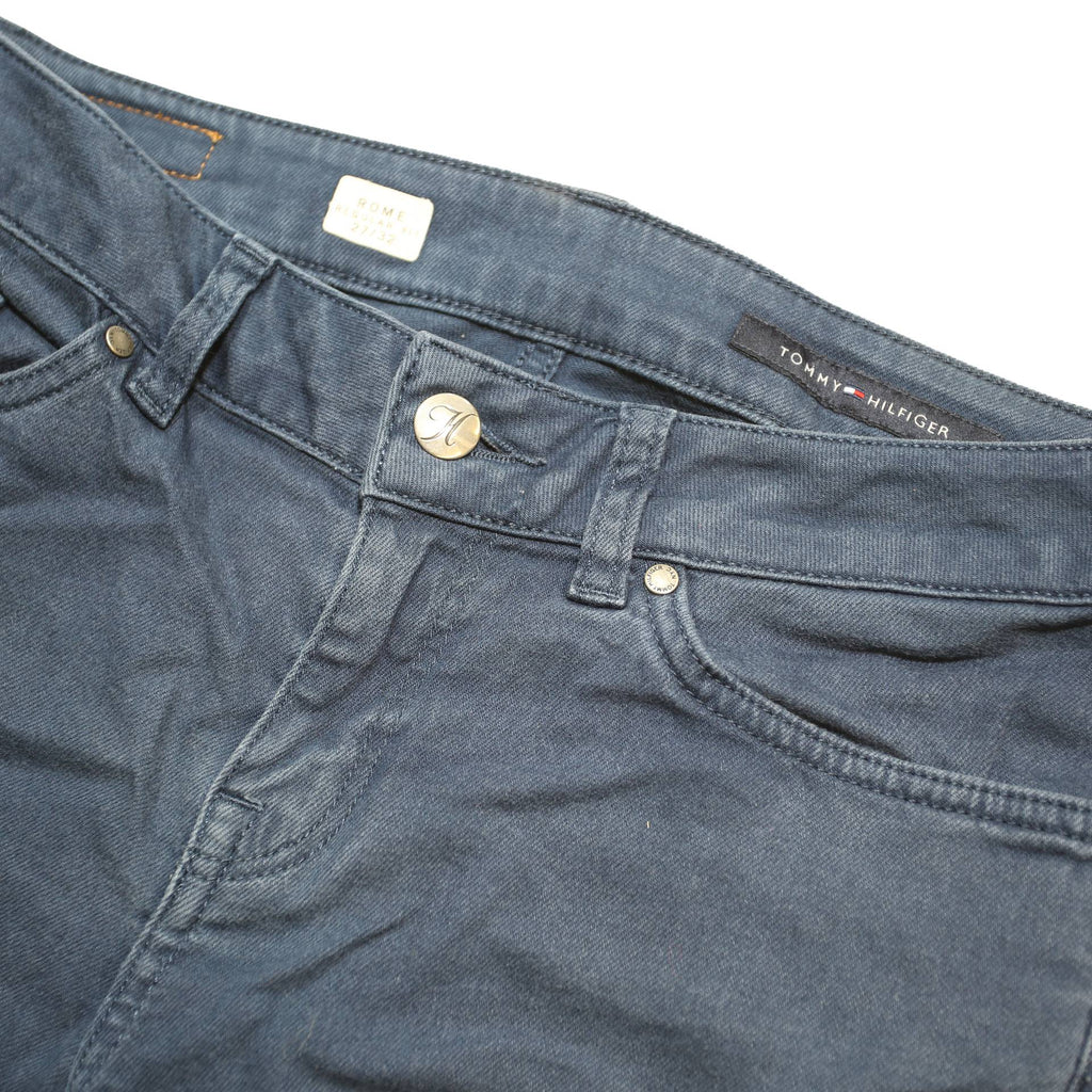 TOMMY HILFIGER Womens Jeans Blue Slim Skinny Denim Medium W30 L32 Classic Zip