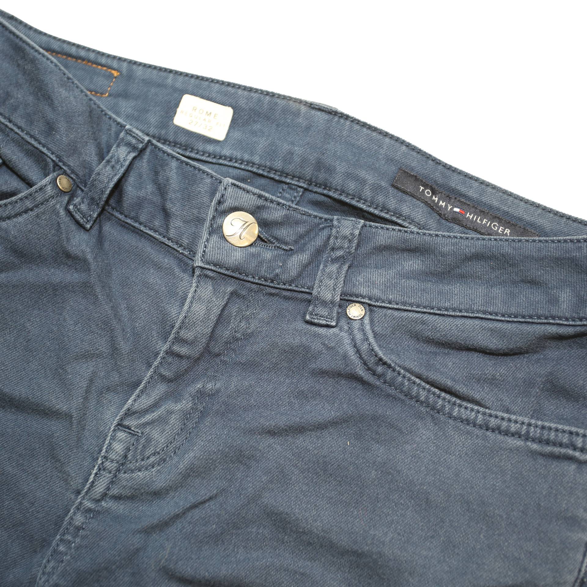 TOMMY HILFIGER Womens Jeans Blue Slim Skinny Denim Medium W30 L32 Classic Zip