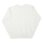 HANES Womens White Sweatshirt XL Pullover Cotton Blend Floral Colourful Print