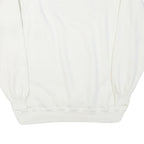 HANES Womens White Sweatshirt XL Pullover Cotton Blend Floral Colourful Print