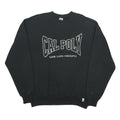 RUSSELL ATHLETIC Mens Black Cal Poly Crew Neck XL Cotton Blend Sweatshirt