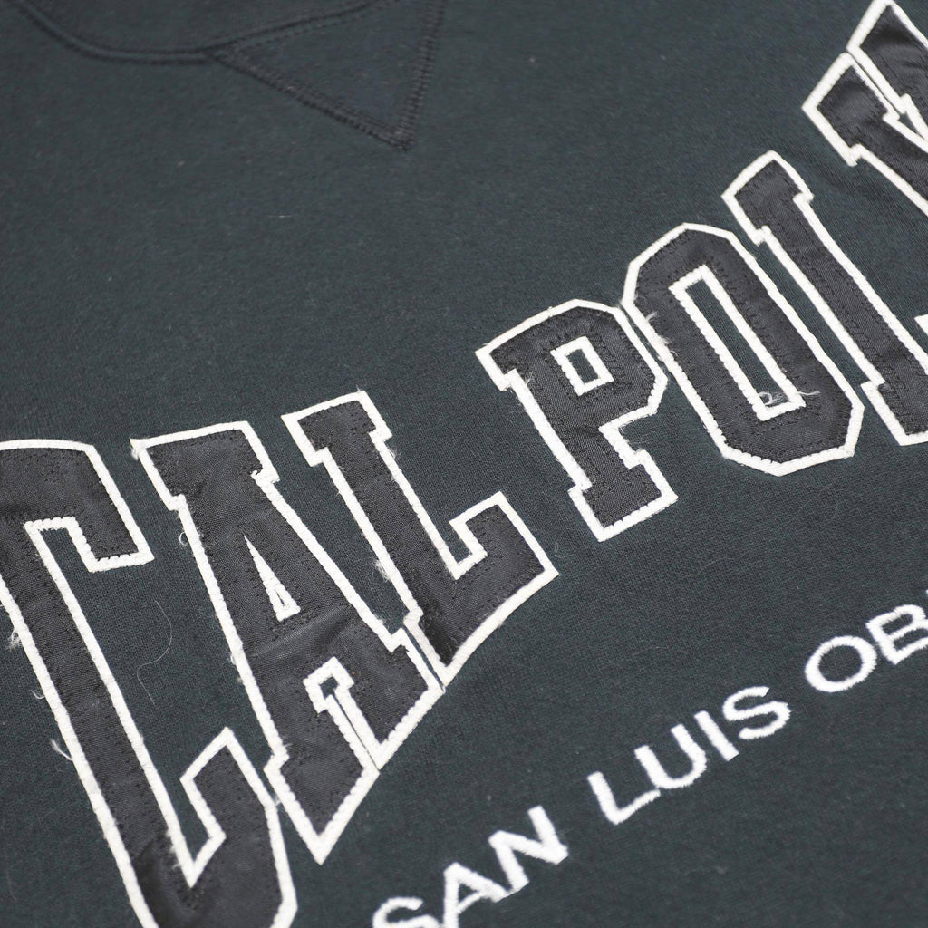 RUSSELL ATHLETIC Mens Black Cal Poly Crew Neck XL Cotton Blend Sweatshirt