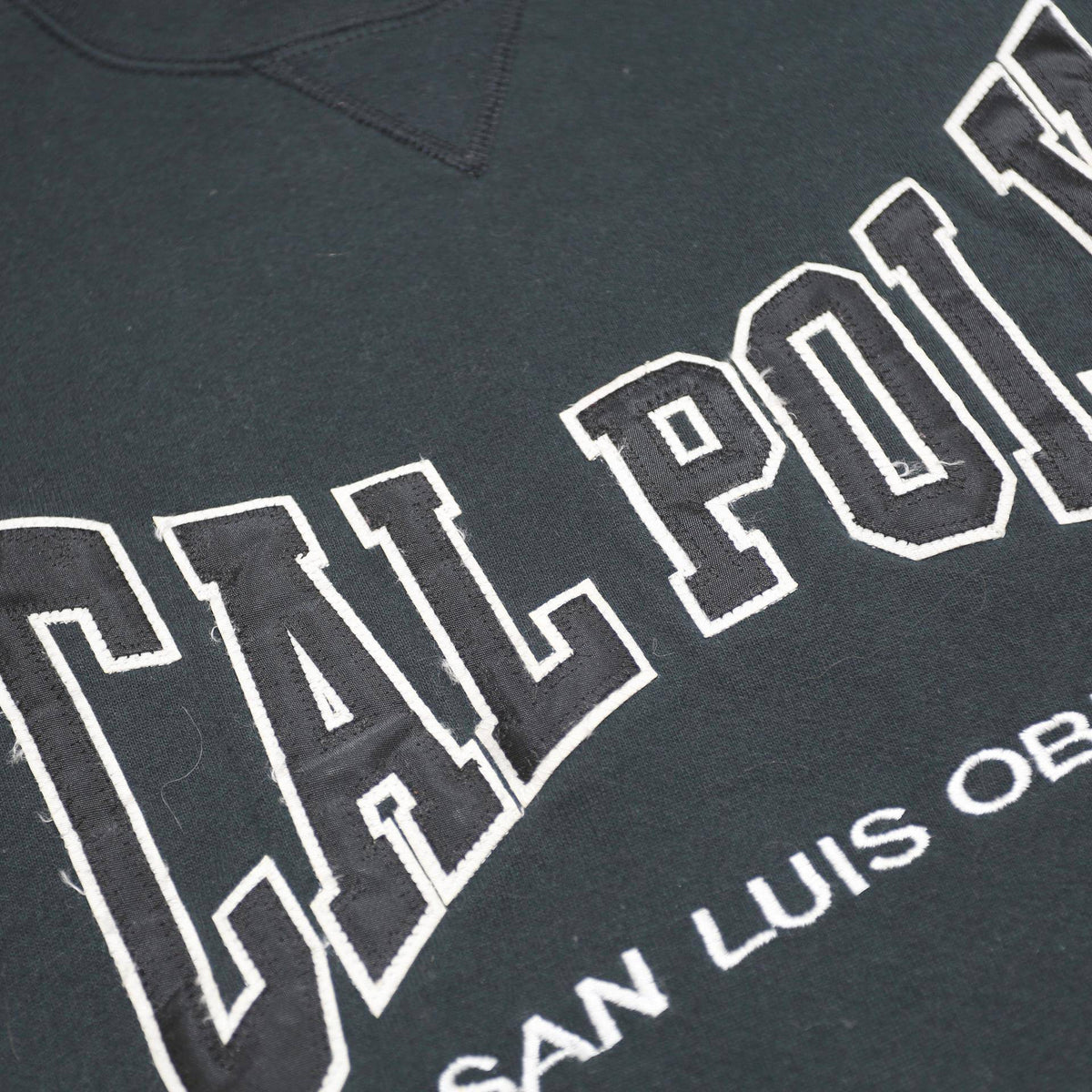 RUSSELL ATHLETIC Mens Black Cal Poly Crew Neck XL Cotton Blend Sweatshirt