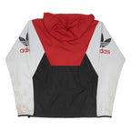 ADIDAS ORIGINALS Mens Red & Black & White Zip Jacket Polyester Blend S