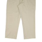DICKIES Mens Cotton Blend Beige Classic Straight Trousers W42 L28 Workwear Zip