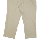 DICKIES Mens Cotton Blend Beige Classic Straight Trousers W42 L28 Workwear Zip