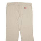DICKIES Mens Cotton Blend Beige Regular Drawstring Trousers W40 L32 Casual