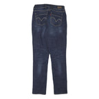 LEVI'S Womens Slim Blue Denim Jeans W26 L30 Classic Cotton Blend Zip