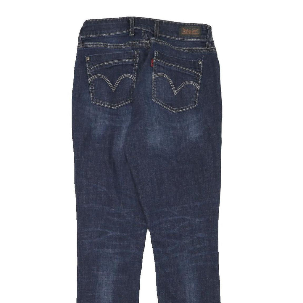 LEVI'S Womens Slim Blue Denim Jeans W26 L30 Classic Cotton Blend Zip
