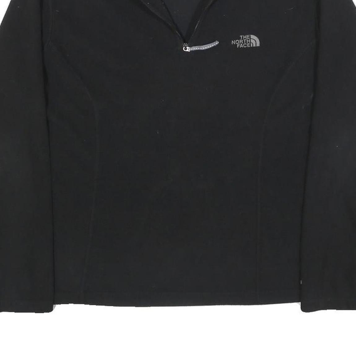 THE NORTH FACE Womens Black Plain Pullover Crew Neck Basic Knit Jumper L