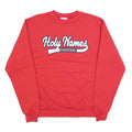 CHAMPION Mens Red Holy Names Highschool Crew Neck M Sweatshirt Cotton Blend