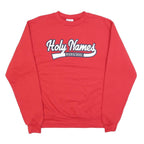 CHAMPION Mens Red Holy Names Highschool Crew Neck M Sweatshirt Cotton Blend
