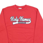 CHAMPION Mens Red Holy Names Highschool Crew Neck M Sweatshirt Cotton Blend