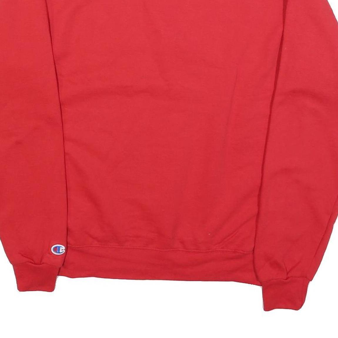 CHAMPION Mens Red Holy Names Highschool Crew Neck M Sweatshirt Cotton Blend