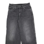 KICKERS Womens Jeans Black Relaxed Wide-Leg Denim Medium W31 L30 Stylish Casual