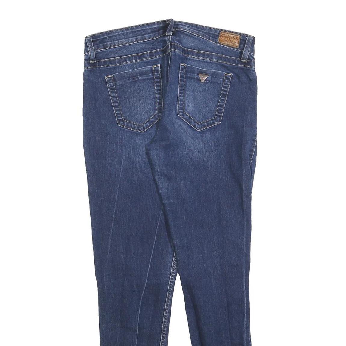 GUESS Womens Slim Blue Denim Cotton Blend Jeans W30 L28 Ultra Skinny Stylish