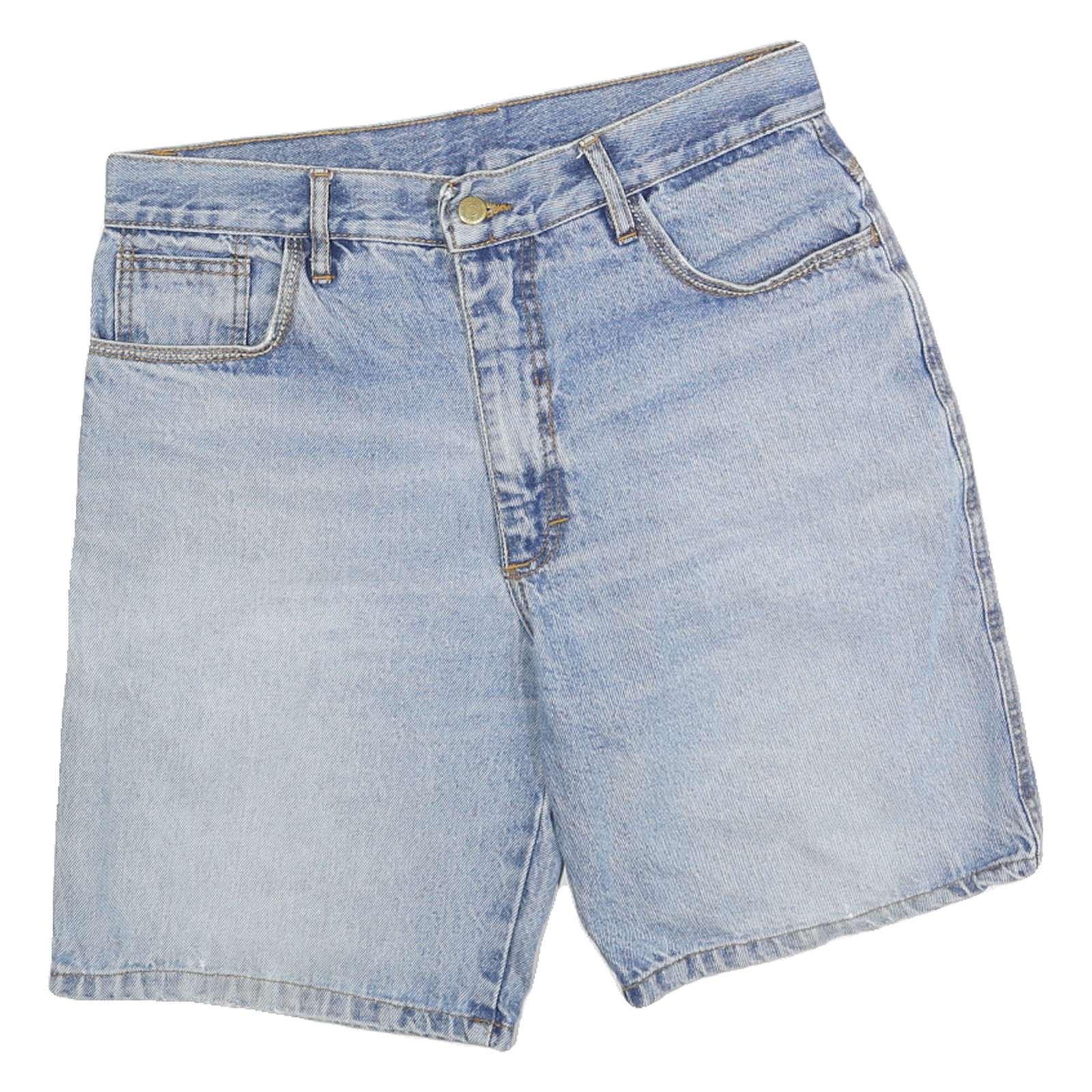 SEHAD Mens Denim Blue Casual Shorts M W32 Classic Fit Comfortable Design