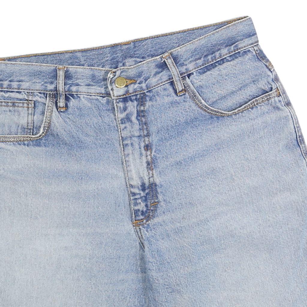 SEHAD Mens Denim Blue Casual Shorts M W32 Classic Fit Comfortable Design