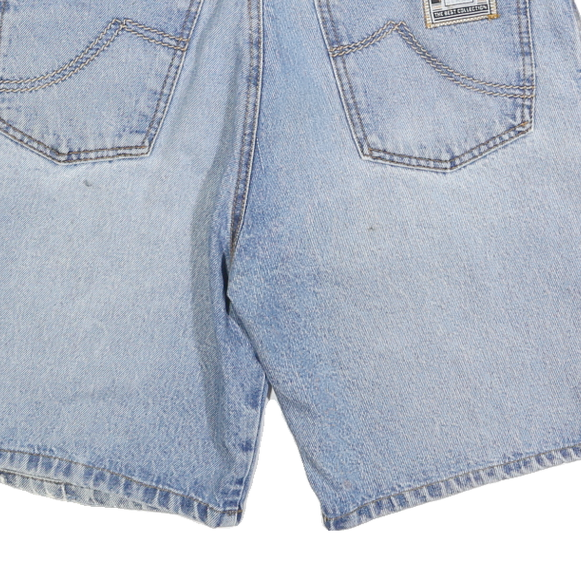 SEHAD Mens Denim Blue Casual Shorts M W32 Classic Fit Comfortable Design