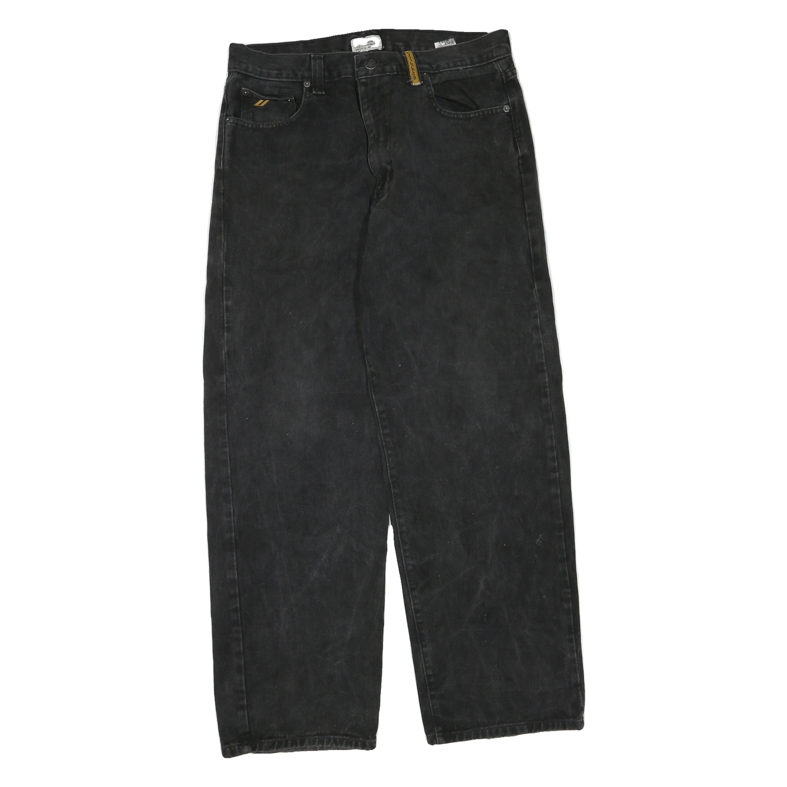 DKNY Womens Black Regular Fit Straight Denim Jeans W32 L30 Comfortable Classic