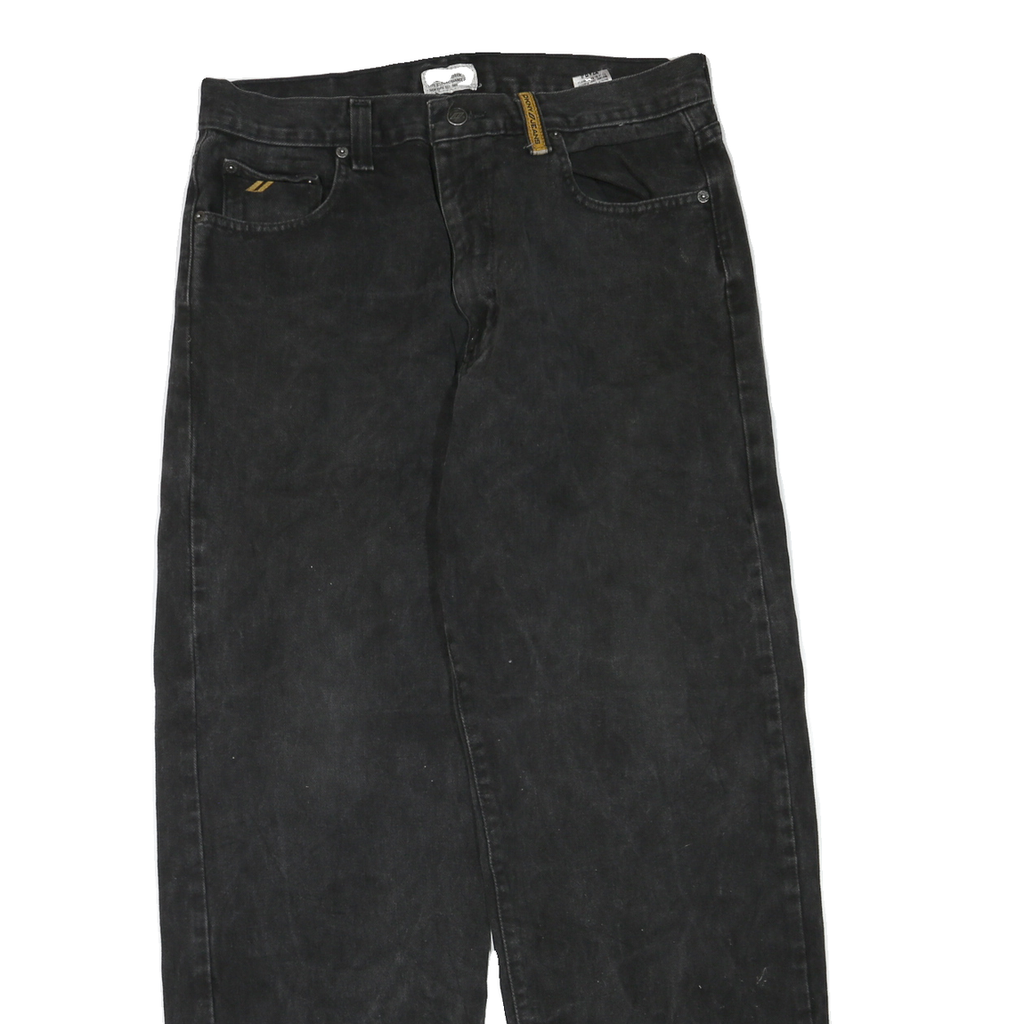 DKNY Womens Black Regular Fit Straight Denim Jeans W32 L30 Comfortable Classic