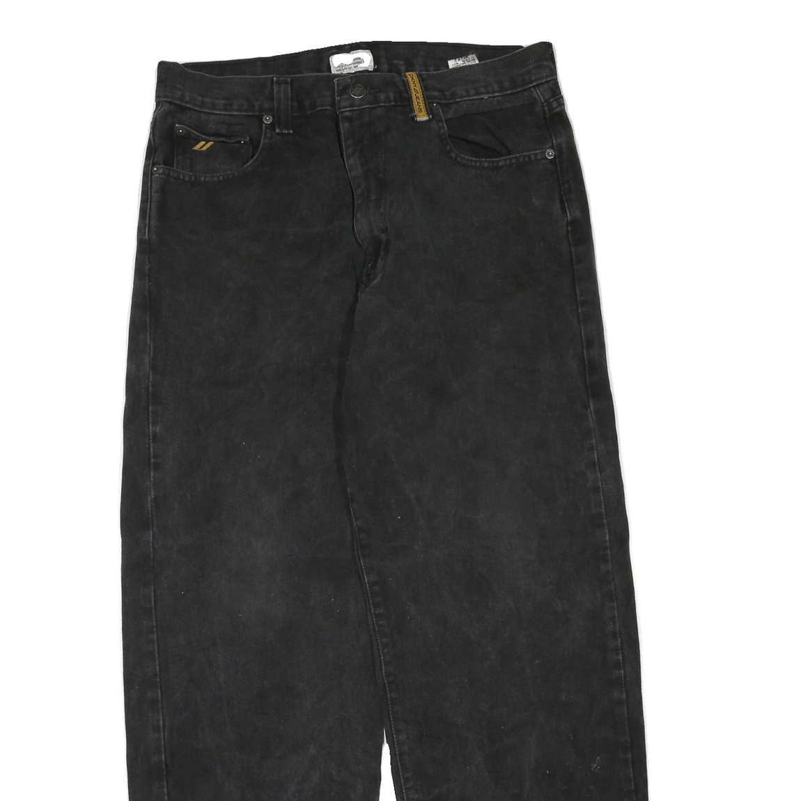 DKNY Womens Black Regular Fit Straight Denim Jeans W32 L30 Comfortable Classic