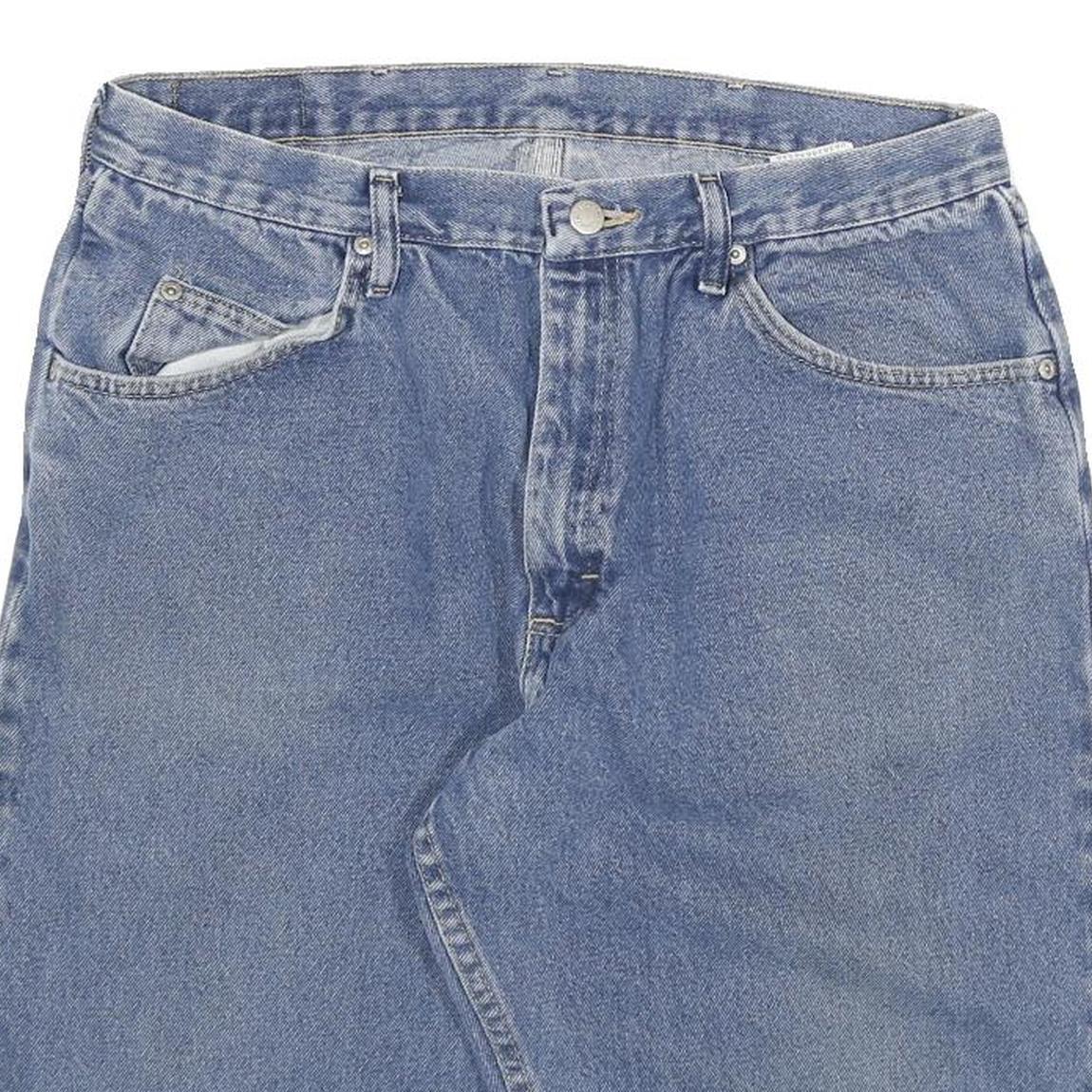 WRANGLER Mens Shorts Blue Denim XL W32 Casual Cotton Blend Classic Fit
