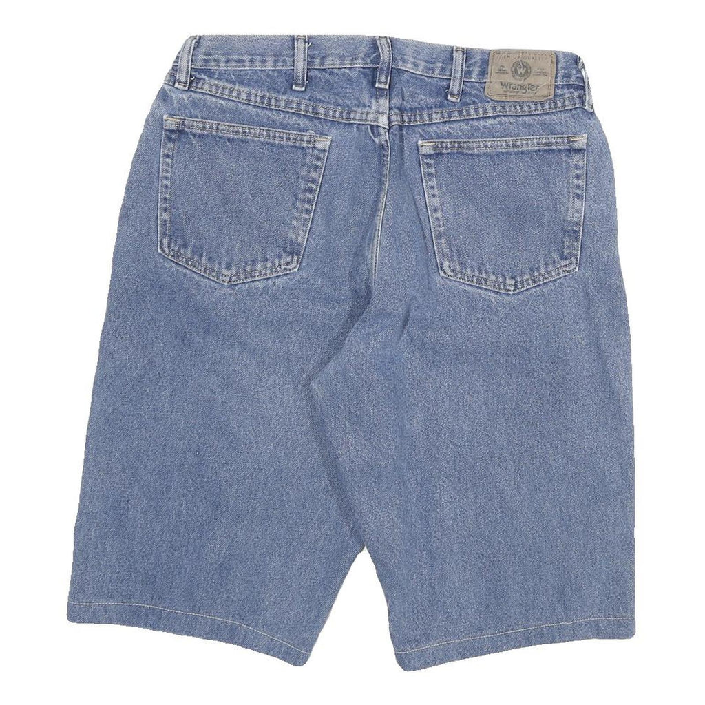 WRANGLER Mens Shorts Blue Denim XL W32 Casual Cotton Blend Classic Fit