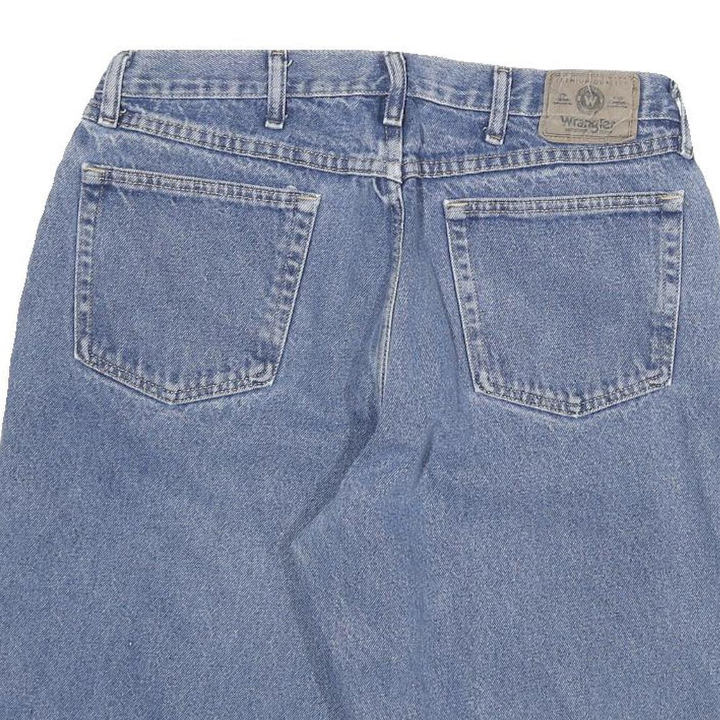 WRANGLER Mens Shorts Blue Denim XL W32 Casual Cotton Blend Classic Fit