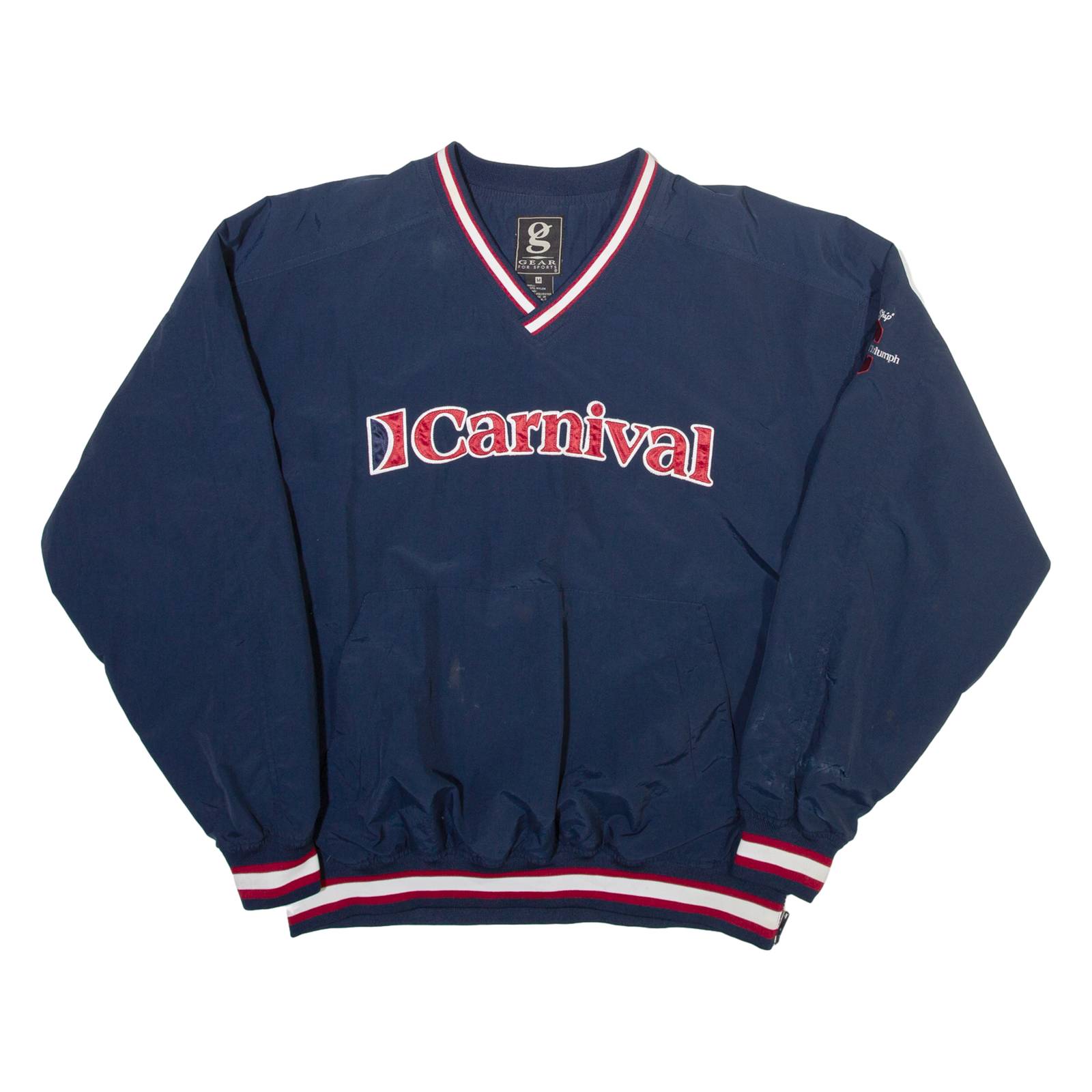 GEAR Mens Sweatshirt Blue V-Neck M