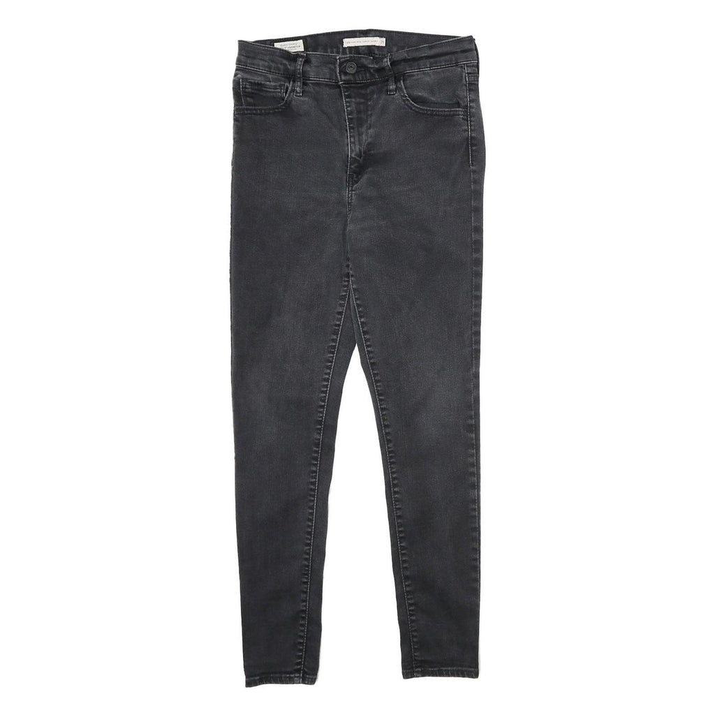 LEVI'S 720 High Rise Super Skinny Big E Womens Jeans Black Slim Skinny Denim