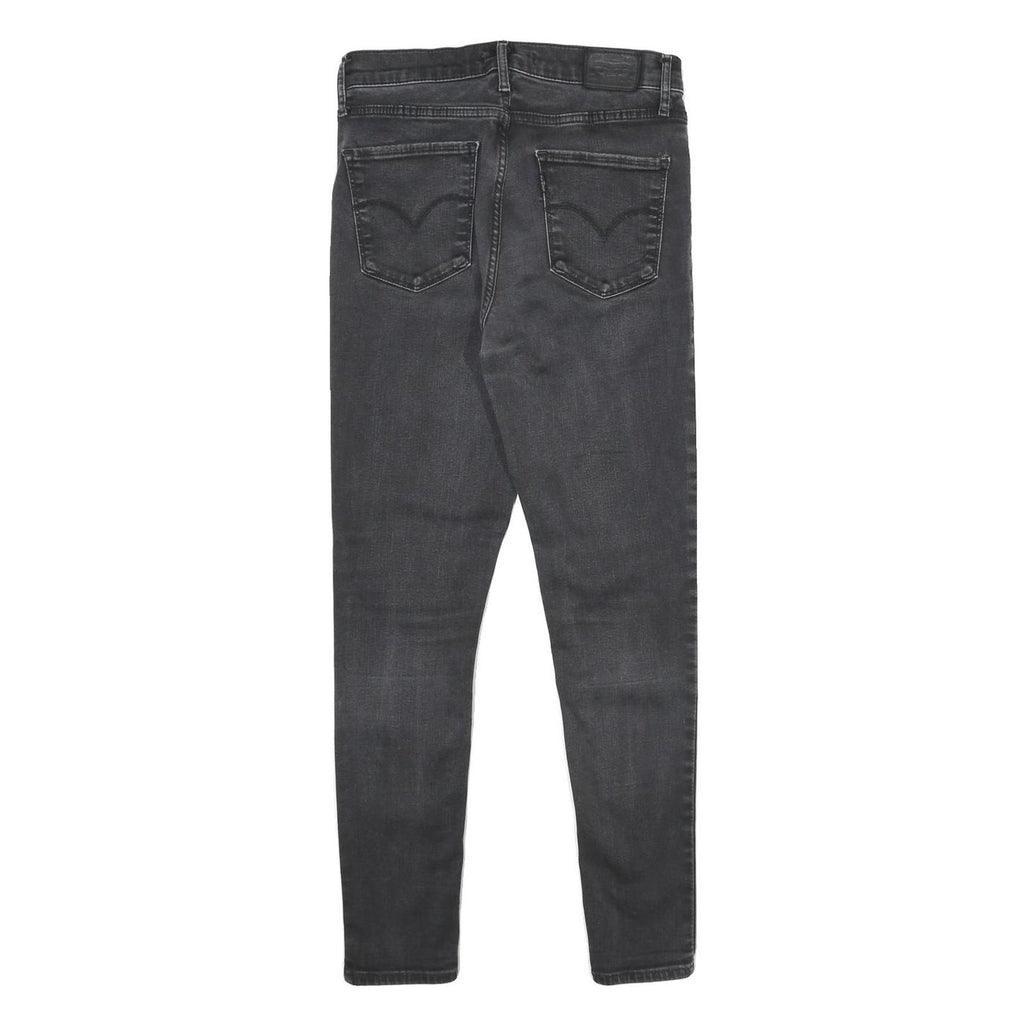 LEVI'S 720 High Rise Super Skinny Big E Womens Jeans Black Slim Skinny Denim