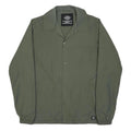 DICKIES Mens Green Jacket S Polyamide Plain Zip Button-Down Collar Casual