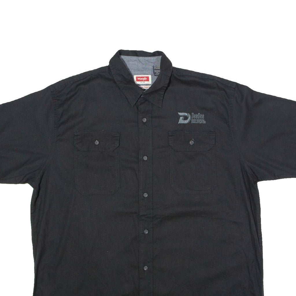 WRANGLER DeeDee Discovery Inc Mens Worker Shirt Black L