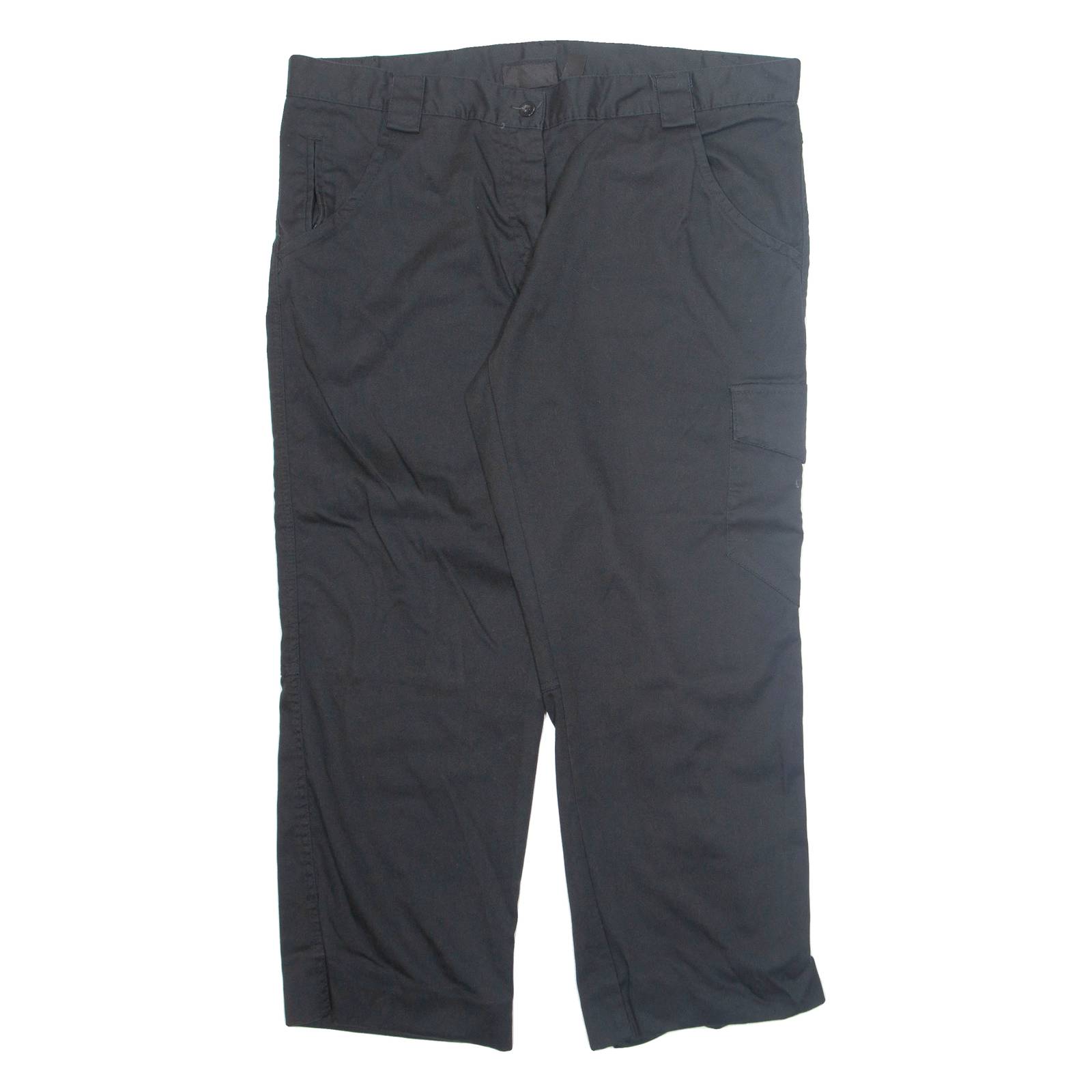 DICKIES Cargo Womens Trousers Black Regular Tapered W38 L27