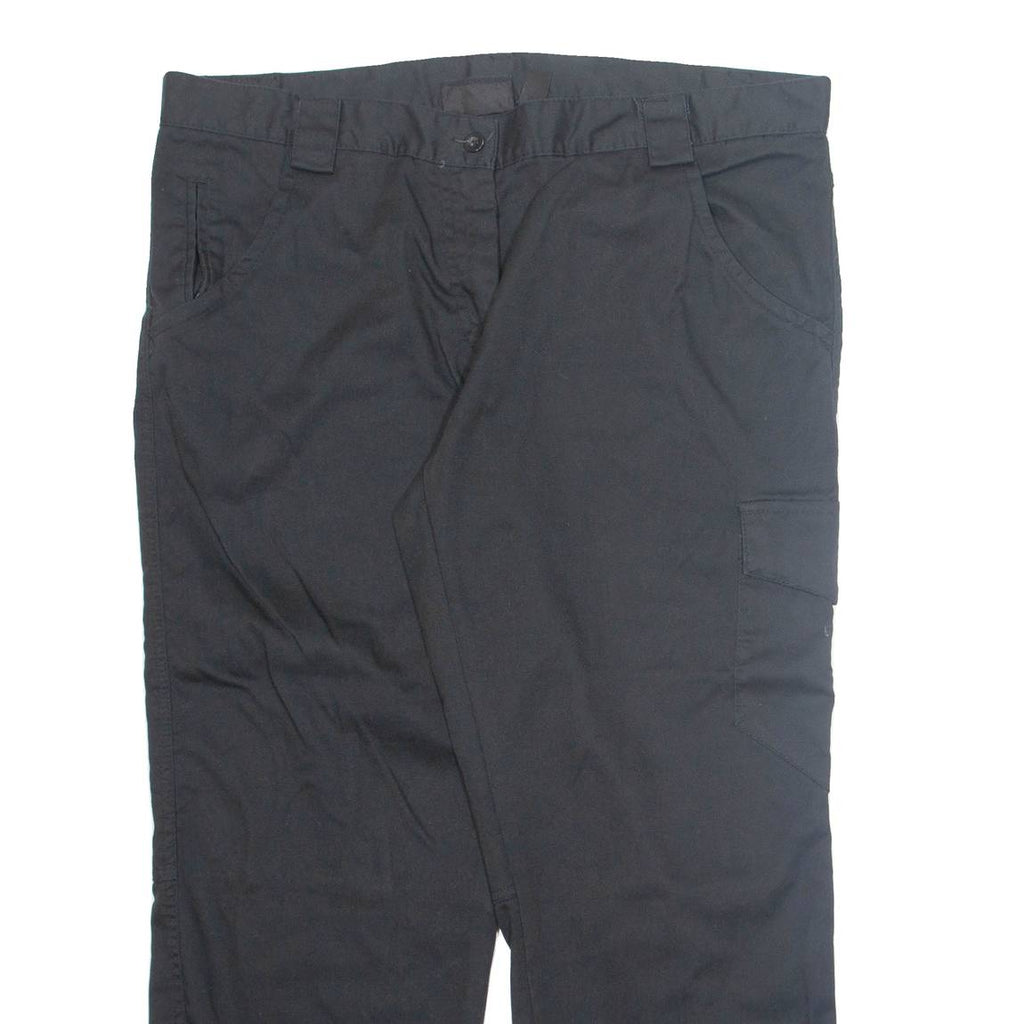 DICKIES Cargo Womens Trousers Black Regular Tapered W38 L27