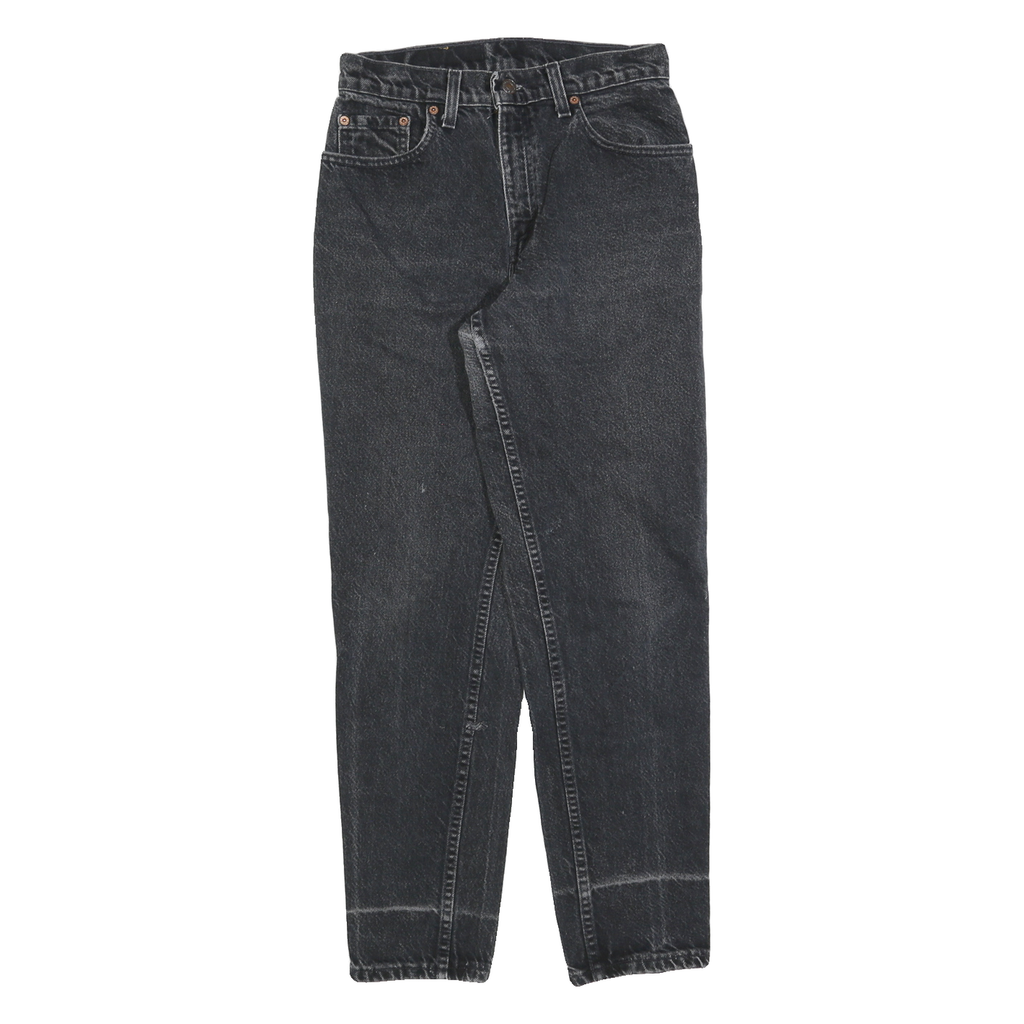 LEVI'S 550 Tapered Womens Jeans Black Relaxed Tapered Denim Medium W26 L30
