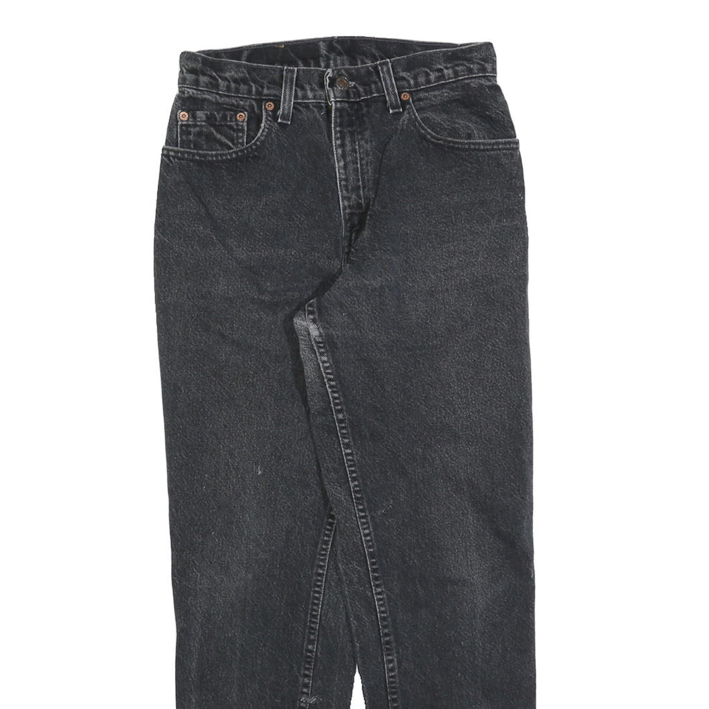 LEVI'S 550 Tapered Womens Jeans Black Relaxed Tapered Denim Medium W26 L30