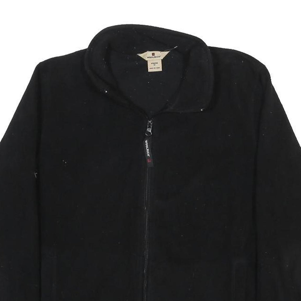 WOOLRICH Womens Black Jacket M Polyester Zip Plain Casual Lightweight